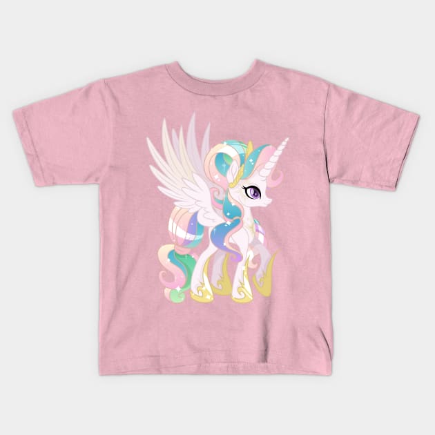 My Little Pony Princess Celestia Kids T-Shirt by SketchedCrow